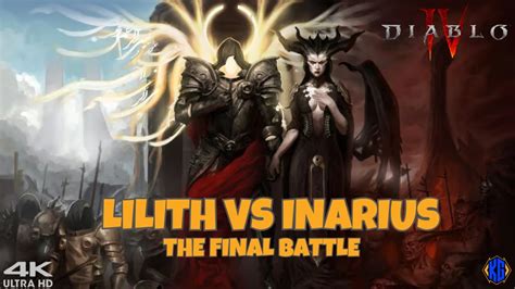 Diablo 4 Lilith Going To War Against Inarius Cinematic Full Battle 4k