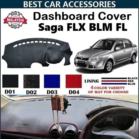 Proton Saga Blm Flx Fl Car Dashboard Cover Anti Slip Kain Leather