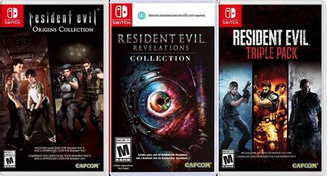 Resident Evil Trilogy Collection Pack Games Nintendo Switch