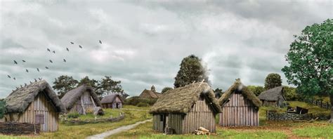 51101 - Viking Era Saxon Village Scenic Backdrop | W Britain