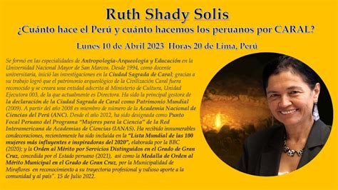 Ruth Shady Solis YouTube