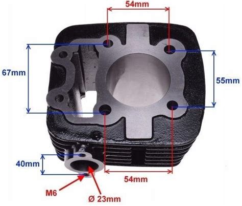 Części motocyklowe Kengo Cylinder Tłok 100 Cm3 Bajaj 53 Mm 185634