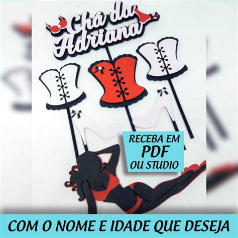 Topo Cha De Lingerie Arquivo Personalizado Produtos Elo