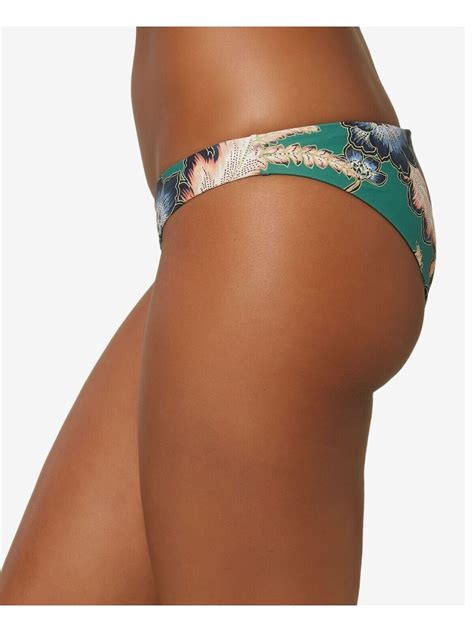 Oneill Women S Reversible Rockley Westerly Bikini Swimsuit Bottom Green