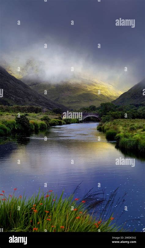 River Out Of Doo Lough County Mayo Ireland Stock Photo Alamy