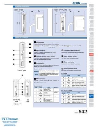 Iai Acon Controller Specsheet Pdf