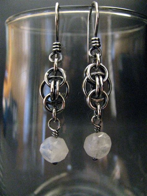 Pin By Bec Carroll On Earrings Moonstone Earrings Sterling