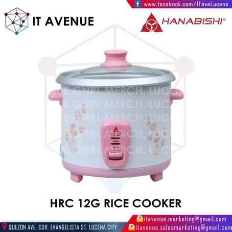 HANABISHI HRC 12G RICE COOKER 12G HRC RICE COOKER Lazada PH