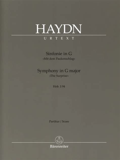 Sinfonie Nr G Dur Hob I Von Joseph Haydn Im Stretta Noten