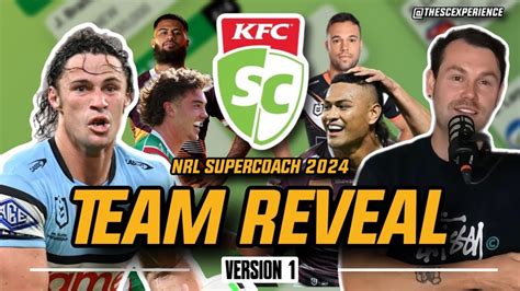 NRL SuperCoach 2024 TEAM REVEAL VERSION 1 YouTube