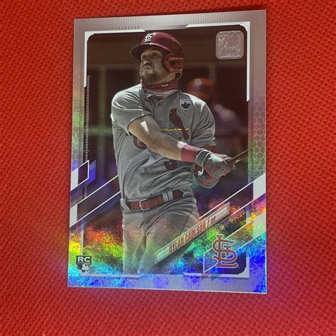 Dylan Carlson 2021 Topps Series 1 RAINBOW FOIL RC Rookie 285