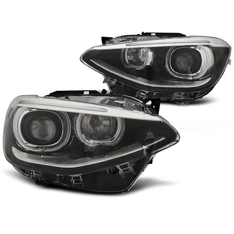 Scheinwerfer LED Angel Eyes passt für BMW 1er F20 F21 ab 2011 2014 in