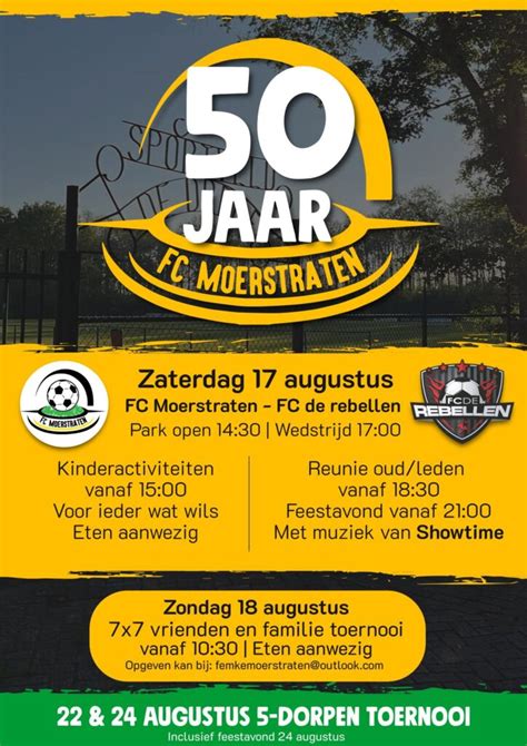 50 Jaar FC Moerstraten Info Het Dorp Moerstraten