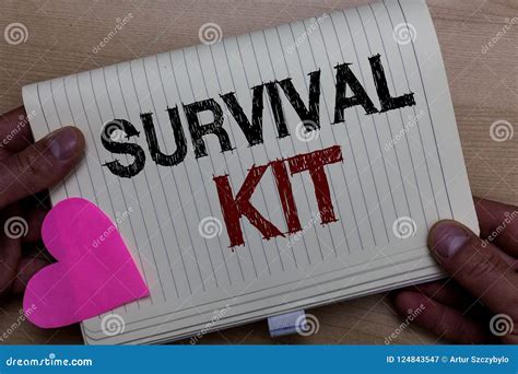 Word Writing Text Survival Kit Business Concept For Emergency