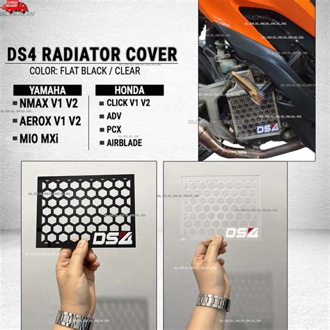 DS4 Radiator Cover Nmax V1 V2 Aerox V1 V2 Mio Mxi HondaClick V1 V2 ADV