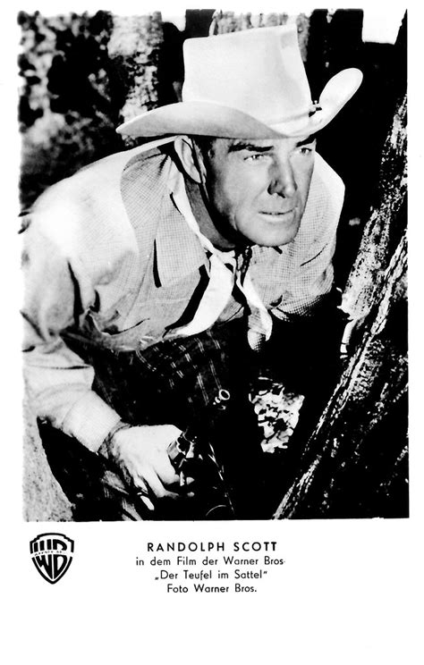 Randolph Scott In Tall Man Riding 1955 German Postcard B Flickr