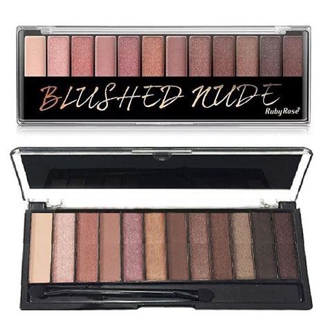 Paleta De Sombras Matte Ruby Rose Blushed Nude Atacado Revenda Distribuidora JCF Maquiagem E