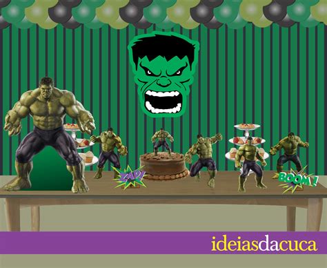 Decoração De Aniversario Simples Do Hulk Últimas Decoração