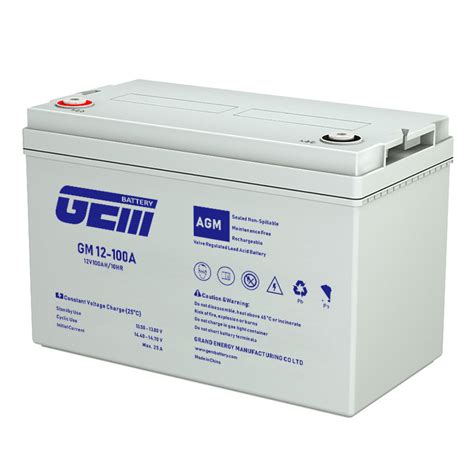 GEM 12V100ah AGM Deep Cycle Lead Acid Battery Energy Storage Battery