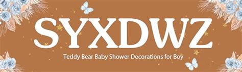 Amazon Teddy Bear Baby Shower Decorations For Boy Brown Blue Nude Balloon Wood Grain Baby