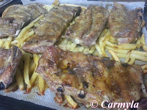 COSTILLAS DE CERDO AL VINO TINTO CarmYla