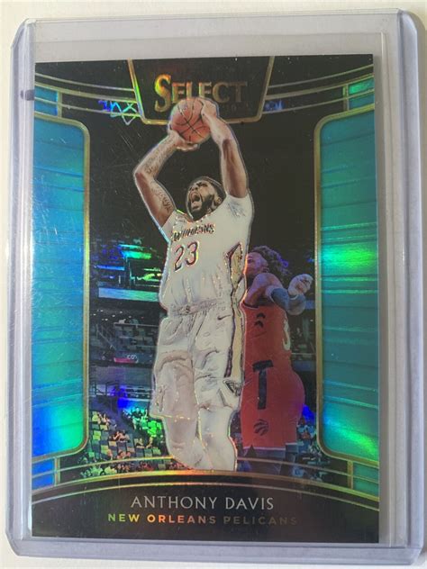 2018 19 Panini Select Concourse Light Blue Prizm 33 Anthony Davis