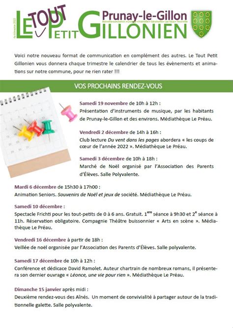 Le Tout Petit Gillonien Me Trimestre Site De La Commune De