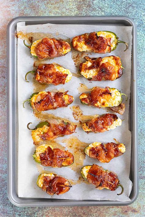 Bacon Wrapped Shrimp Stuffed Jalapeno Poppers