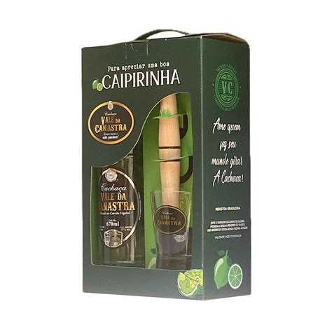 Kit Caipirinha Vale Da Canastra Cacha A Ml Prata Copo