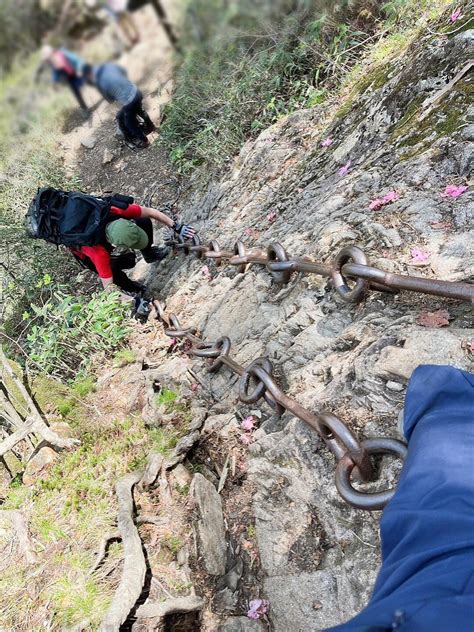 【鎖⛓】石鎚山表參道成就コース（“試しの鎖”から“三の鎖”まで） 好キ山軟式登山倶樂部部長さんの石鎚山・堂ヶ森・二ノ森の活動日記