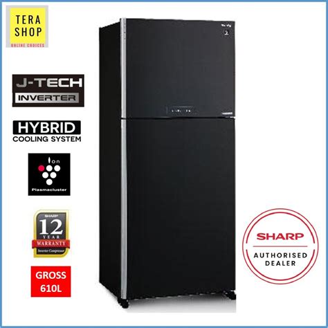 FREE SHIPPINGSharp SJP60MFMK 610L J Tech Inverter Fridge