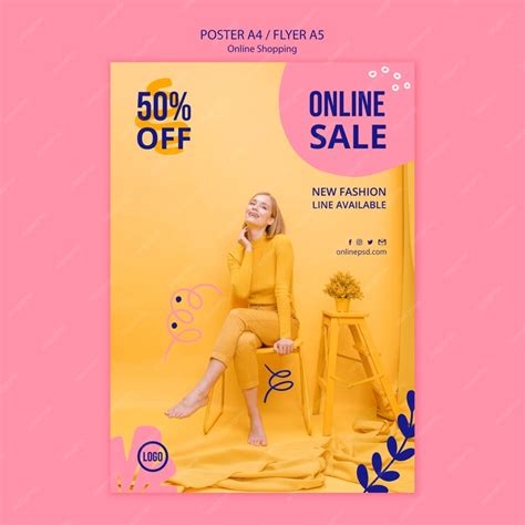 Free Psd Online Sale Poster Template