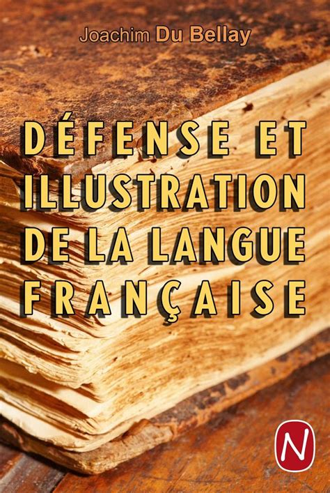 An Old Book With The Title Defense Et Illustration De La Langue Francaise