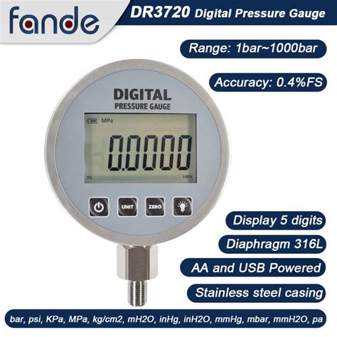 Bar Pressure Gauge Fandesensor Store