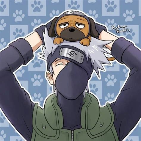 Kakashi And Pakkun Naruto Naruto Art Мультфильмы Наруто Рисунки