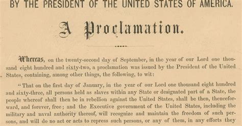 Emancipation Proclamation Original Document