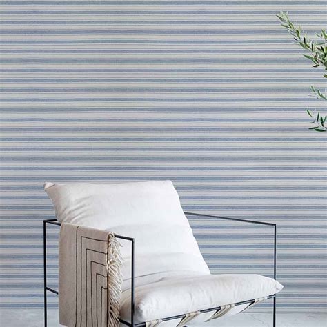 Schumacher Oxnard Paperweave Blue Wallpaper 40 Off Samples