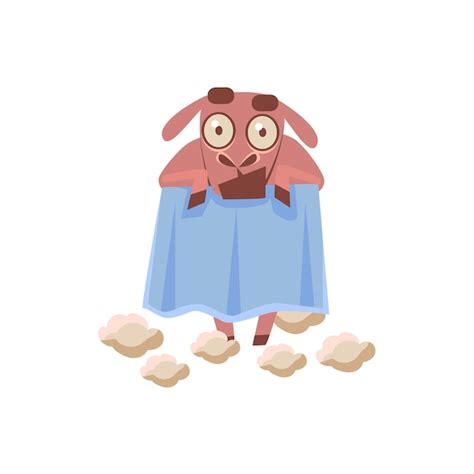 Premium Vector Sheep Naked After Shaving