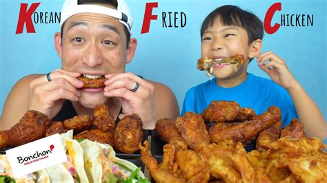 Fried Chicken Korean Fried Chicken Bonchon Mukbang Youtube