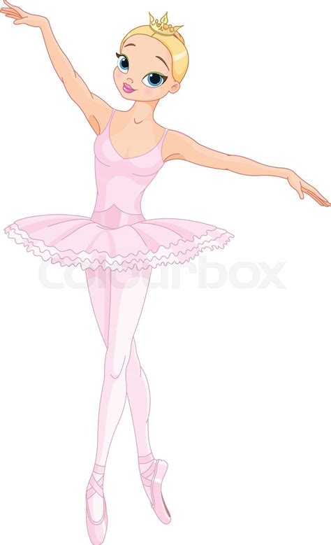 Dancing Ballerina Stock Vector Colourbox