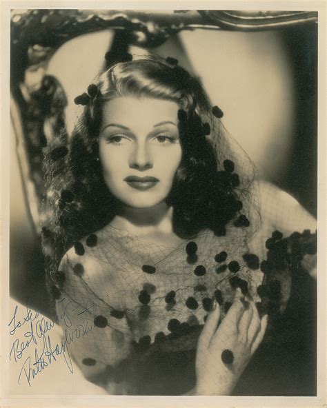 Rita Hayworth Signed Photograph Rr Auction