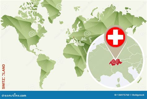 Infographic Para Suiza Mapa Detallado De Suiza Con La Bandera