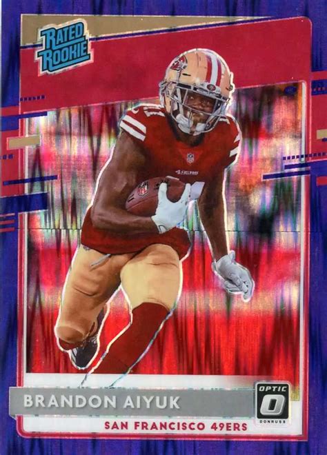 NFL 2020 Panini Donruss Optic Single Card Purple Shock Prizm Brandon