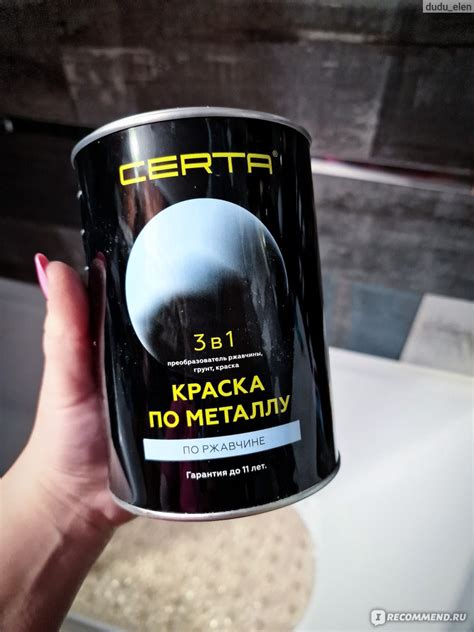 Certa краска по металлу по ржавчине - «Как уберечь металлические ...