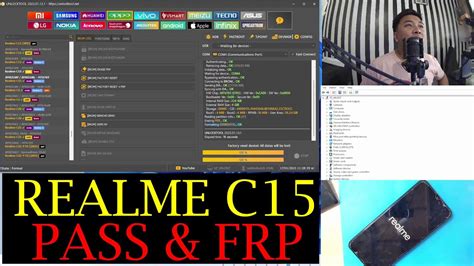 Realme C15 Pass FRP Via Unlocktool One Click Only YouTube