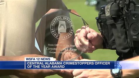 Central Alabama Crimestoppers Awards Officer Of The Year Youtube