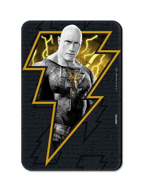 Black Adam Bolt Black Adam Official Fridge Magnet Redwolf