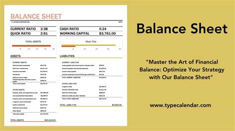 Free Printable Balance Sheet Templates Excel Word Pdf