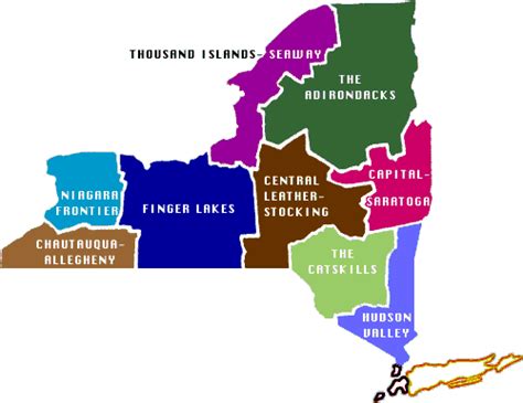 UpState New York Regional Map