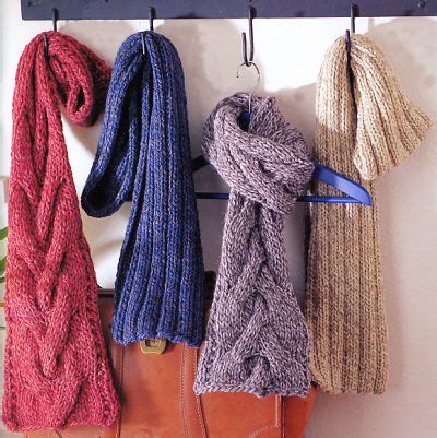 Cable Knit Scarf Pattern | A Knitting Blog